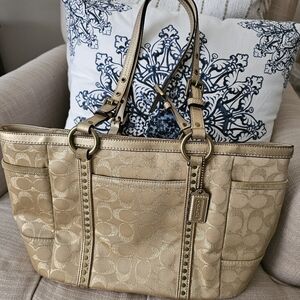 COACH Gold Signature Bag
